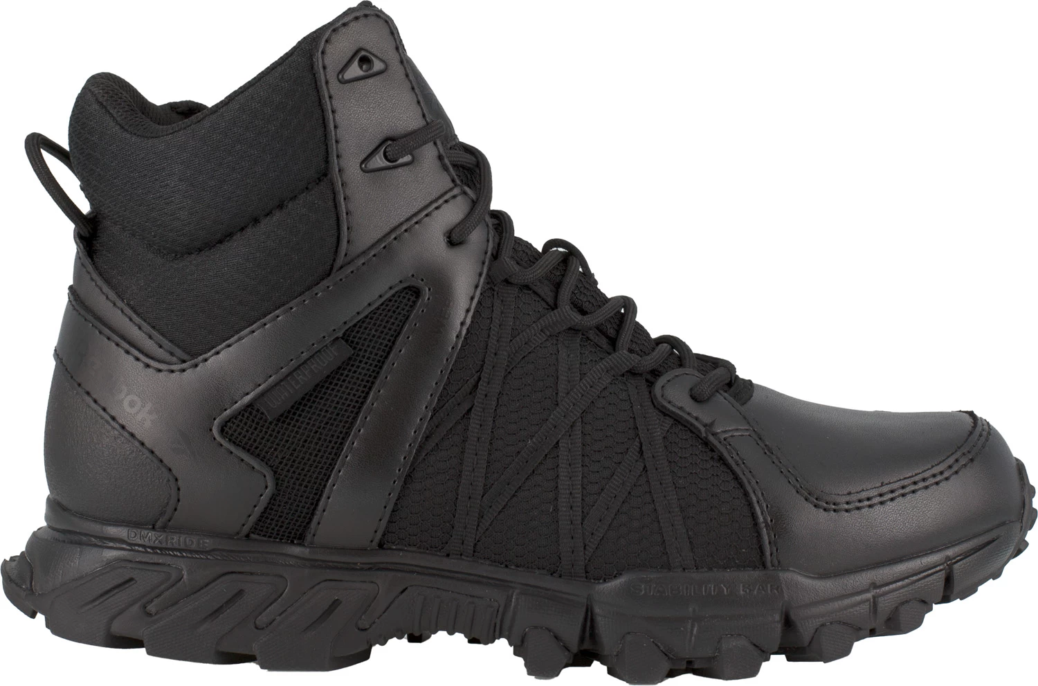 Reebok WGRB3450 Trailgrip Tactical, Men's, Black, Soft Toe, EH, WP, 6 Inch, Side Zip, Tactical, Work Boot 4 Reebok WGRB3450 Trailgrip Tactical, Men's, Black, Soft Toe, EH, WP, 6 Inch, Side Zip, Tactical, Work Boot - Image 2