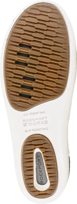 Rockport Works WGRK644 Parissa, Women's, Gold, Comp Toe, EH, Casual, Slip On, Work Shoe -Shoes Sales Store wgrk644 parissa work outsole