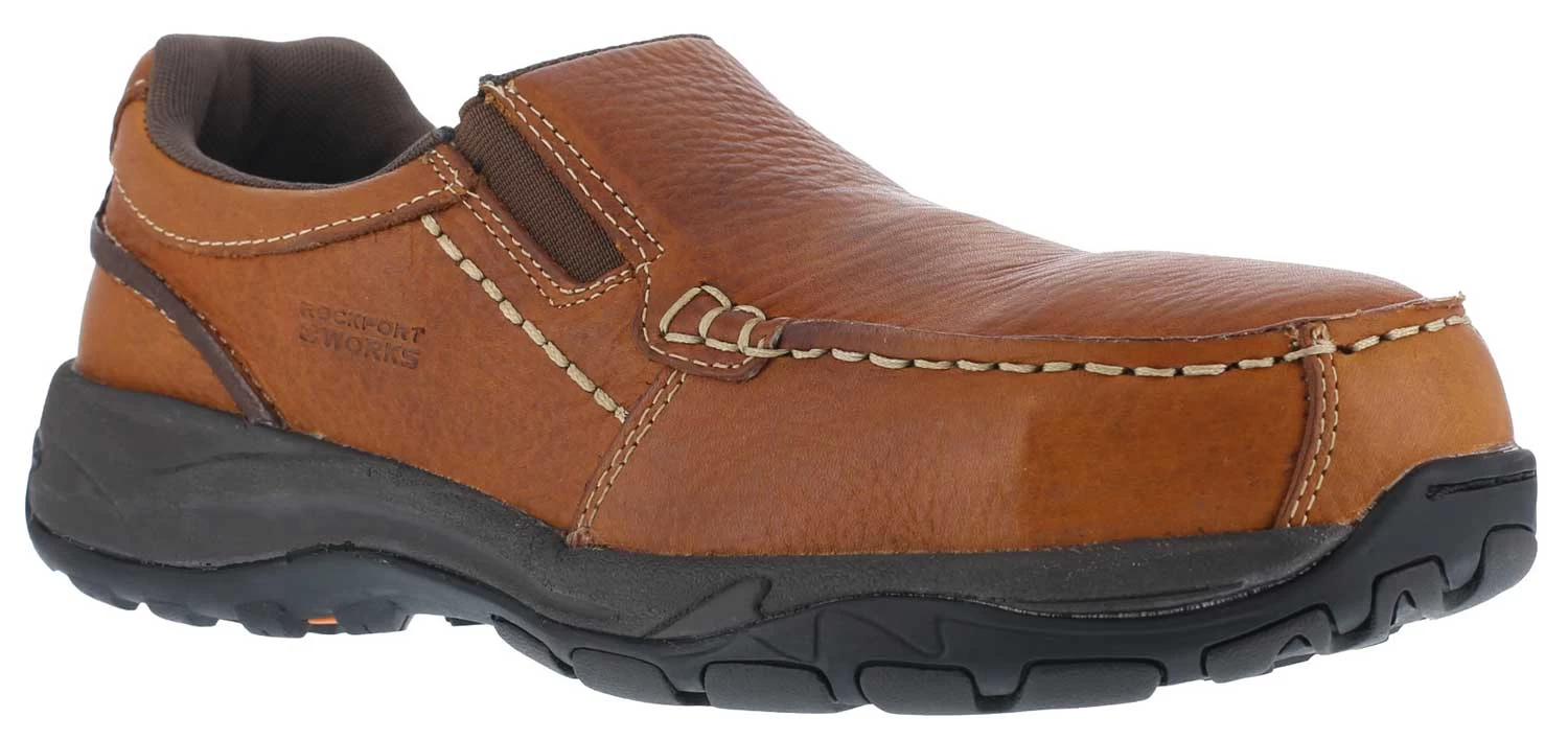 Rockport WGRK6748 Men's, Brown, Comp Toe, SD, Twin Gore, Casual Slip On 4 Rockport WGRK6748 Men's, Brown, Comp Toe, SD, Twin Gore, Casual Slip On - Image 2