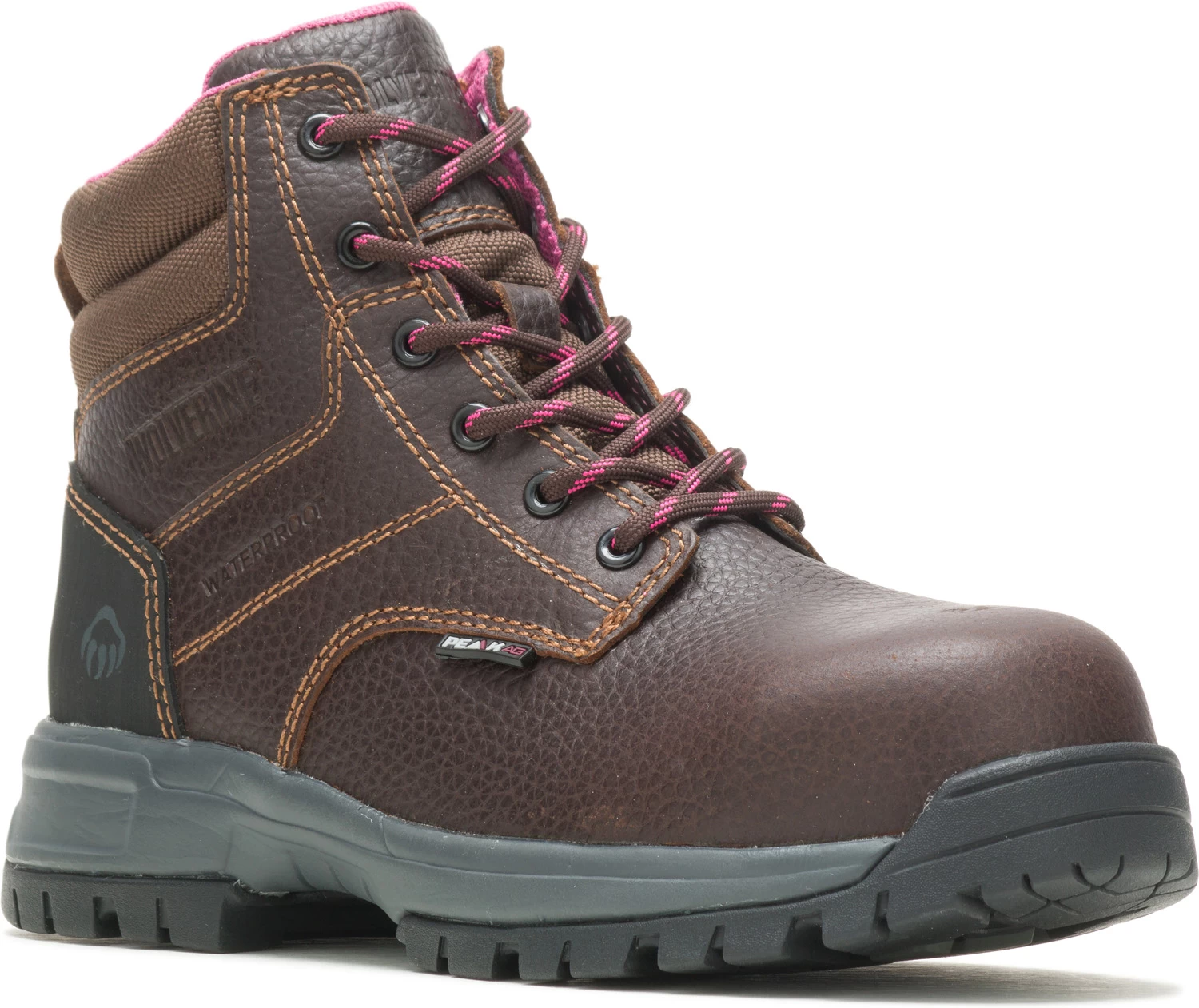 Wolverine WW10180 Piper Brown, Comp Toe, EH, Waterproof Women's 6 Inch Boot 3 Wolverine WW10180 Piper Brown, Comp Toe, EH, Waterproof Women's 6 Inch Boot
