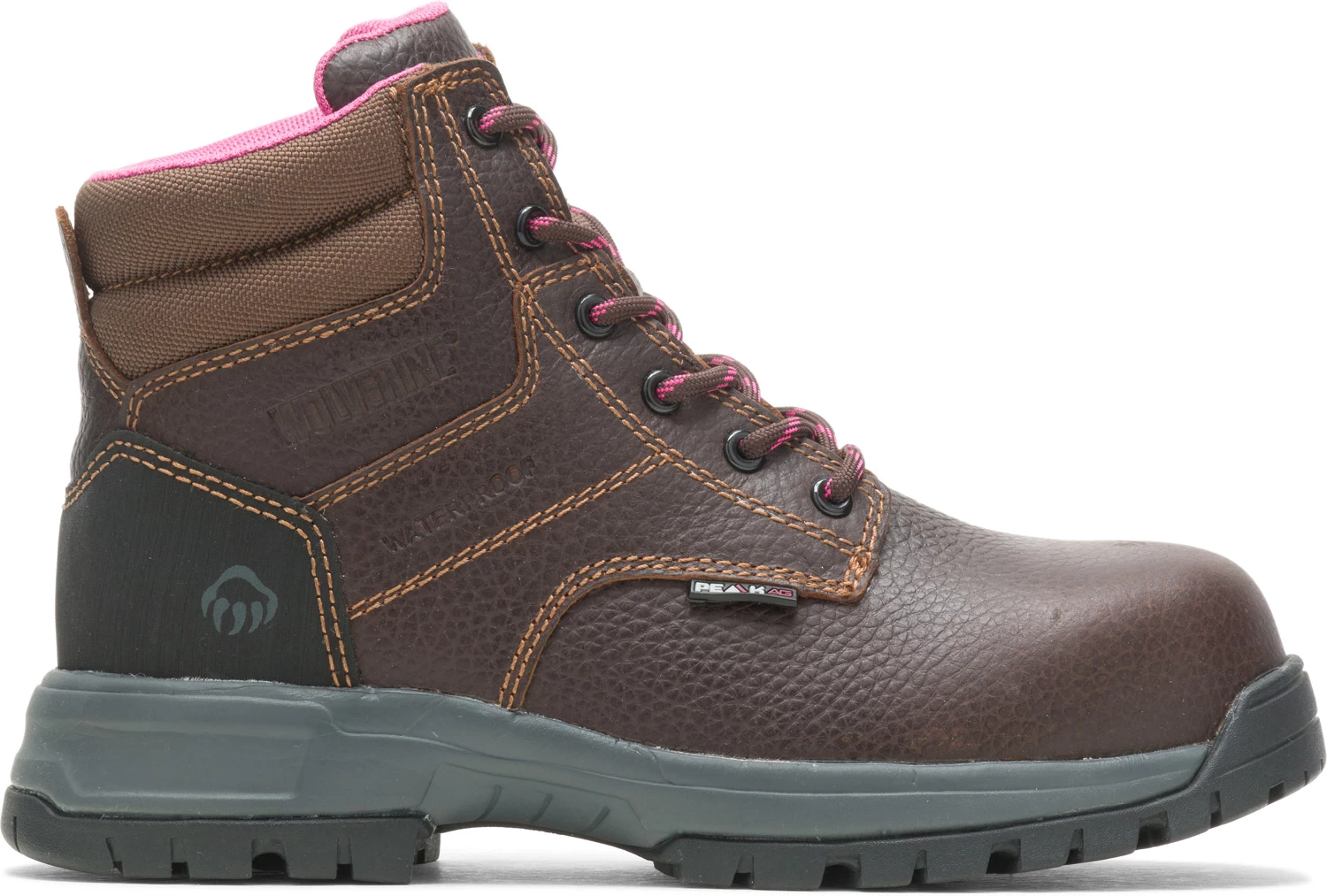 Wolverine WW10180 Piper Brown, Comp Toe, EH, Waterproof Women's 6 Inch Boot 4 Wolverine WW10180 Piper Brown, Comp Toe, EH, Waterproof Women's 6 Inch Boot - Image 2