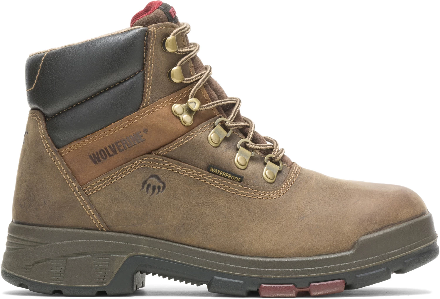Wolverine WW10314 Cabor EPX Men's, Brown, Comp Toe, EH, Waterproof, 6 Inch Work Boot 4 Wolverine WW10314 Cabor EPX Men's, Brown, Comp Toe, EH, Waterproof, 6 Inch Work Boot - Image 2