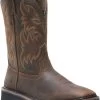 Wolverine WW10702 Men's Rancher, Dark Brown/Rust, Square Toe Steel Toe, EH, Pull On Boot 1 Wolverine WW10702 Men's Rancher, Dark Brown/Rust, Square Toe Steel Toe, EH, Pull On Boot -Shoes Sales Store ww10702 profile