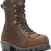 Wolverine WW201187 Men's, Chestnut, Comp Toe, EH, WP, 8 Inch Logger -Shoes Sales Store ww201187 profile