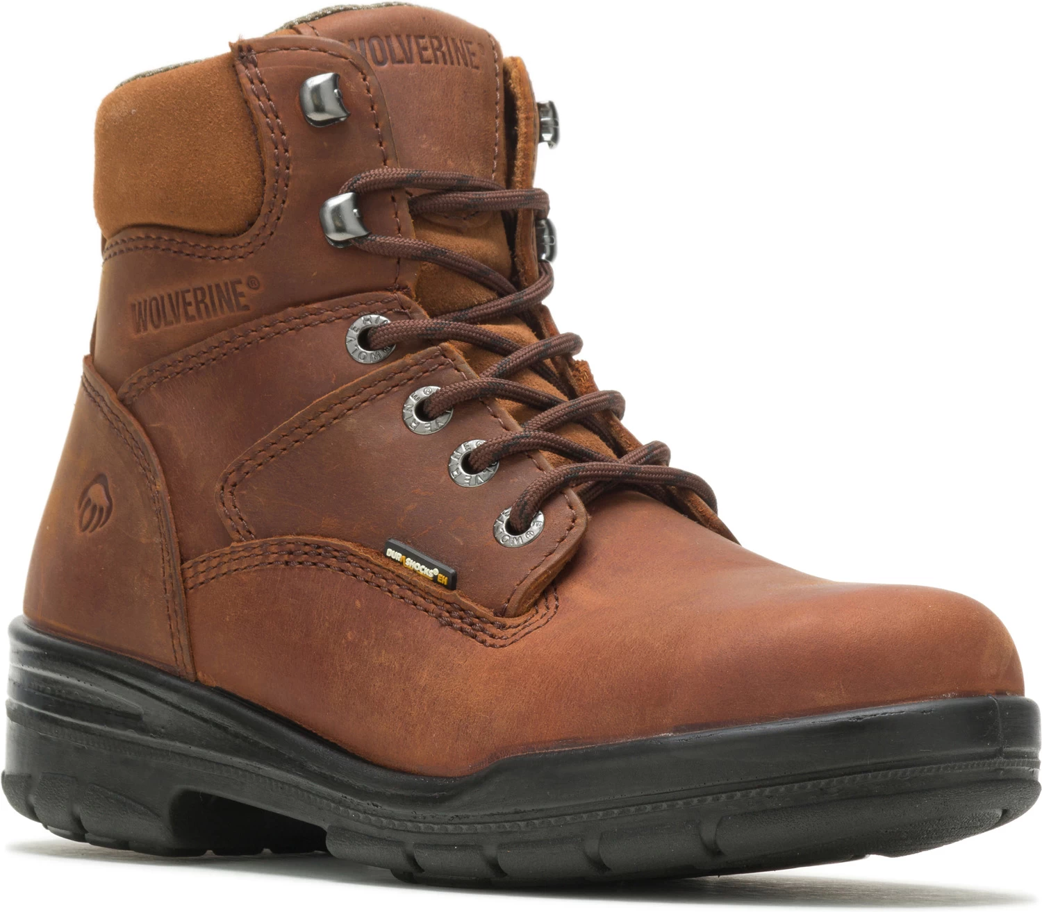 Wolverine WW2053 Durashocks, Men's, Brown, Steel Toe, EH, 6 Inch Boot 3 Wolverine WW2053 Durashocks, Men's, Brown, Steel Toe, EH, 6 Inch Boot