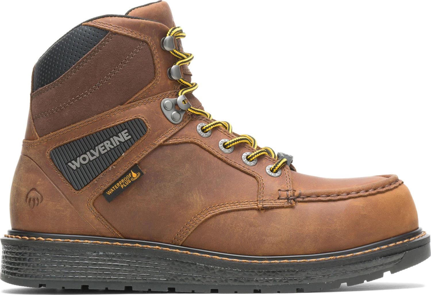 Wolverine WW211001 Hellcat Moc Toe, Men's, Brown, Comp Toe, EH, WP, 6 Inch Boot 4 Wolverine WW211001 Hellcat Moc Toe, Men's, Brown, Comp Toe, EH, WP, 6 Inch Boot - Image 2