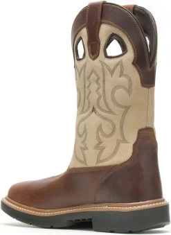 Wolverine WW211130 Rancher, Men's, Bone, Comp Toe, EH, WP, Pull On Boot 9 Wolverine WW211130 Rancher, Men's, Bone, Comp Toe, EH, WP, Pull On Boot -Shoes Sales Store ww211130 back profile