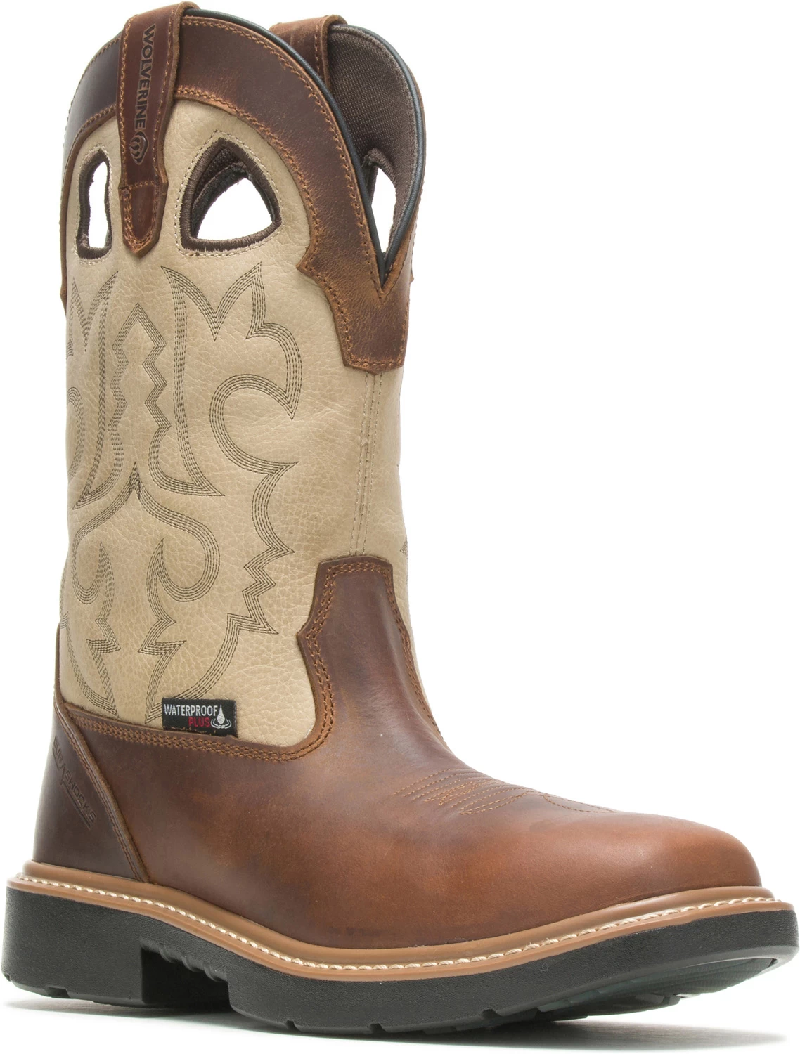 Wolverine WW211130 Rancher, Men's, Bone, Comp Toe, EH, WP, Pull On Boot 3 Wolverine WW211130 Rancher, Men's, Bone, Comp Toe, EH, WP, Pull On Boot