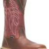 Wolverine WW231013 Rancher DuraShocks, Peanut/Red, Comp Toe, EH, WP, Pull On, Work Boot -Shoes Sales Store ww231013 profile
