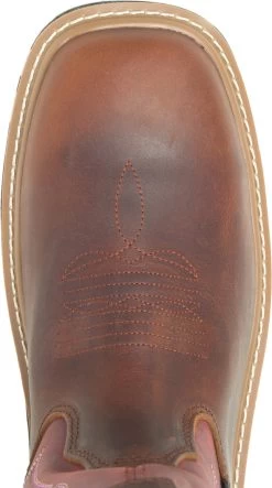 Wolverine WW231013 Rancher DuraShocks, Peanut/Red, Comp Toe, EH, WP, Pull On, Work Boot -Shoes Sales Store ww231013 top