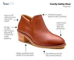 Xena Workwear XEGRCG3 Women's Gravity Safety Shoe, Cognac, Steel Toe, Side Zipper 13 Xena Workwear XEGRCG3 Women's Gravity Safety Shoe, Cognac, Steel Toe, Side Zipper -Shoes Sales Store xegrcg3 walkaround